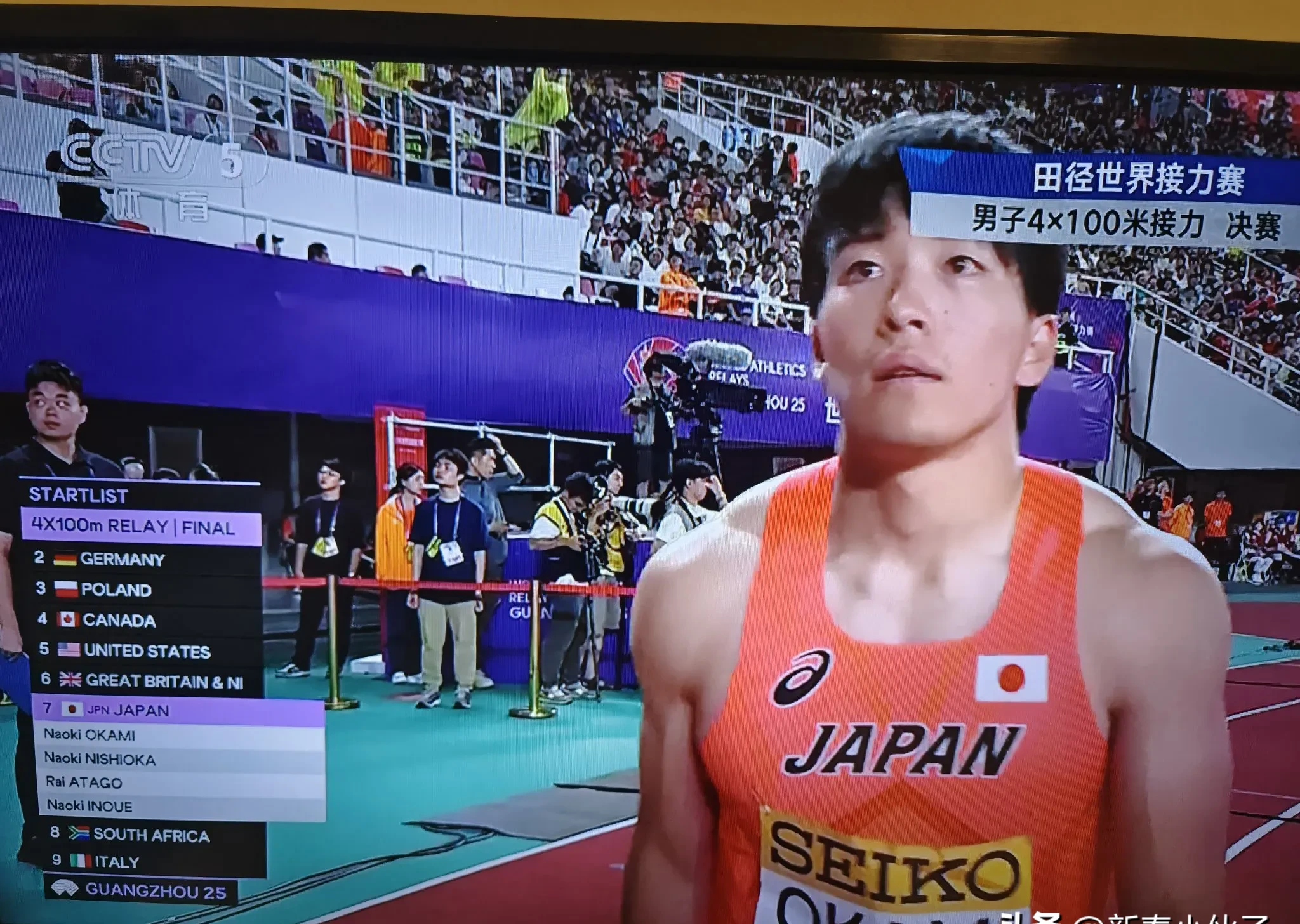 日本男子田径选手突破纪录